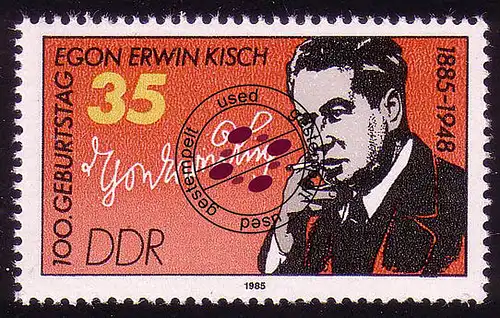 2940 Egon Erwin Kisch O gestempelt