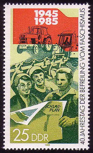 2943 Befreiung vom Faschismus 25 Pf **