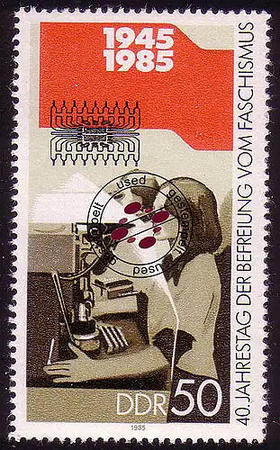 2944 Libération du fascisme 50 Pf O