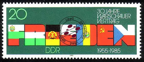 2946 Warschauer Vertrag 1985 O gestempelt