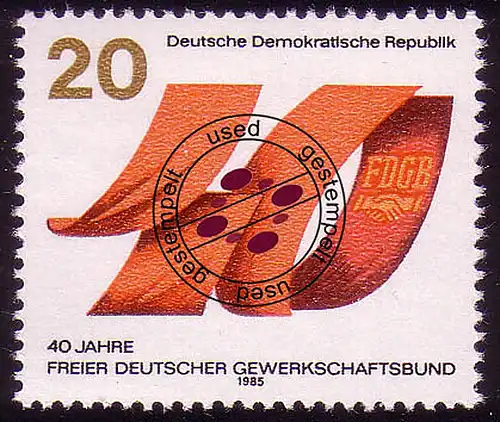 2951 Gewerkschaftsbund 1985 O