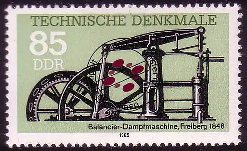 2958 Technische Denkmale Dampfmaschinen 85 Pf 1985 O