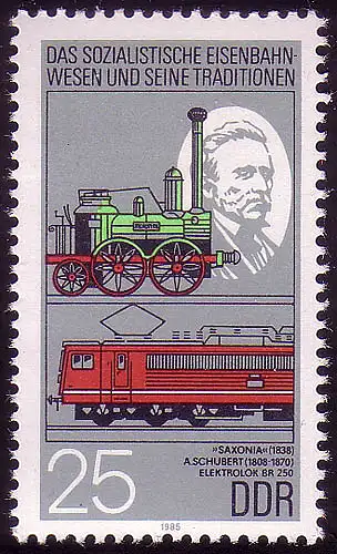 2969 Eisenbahnwesen 25 Pf Dampflok **