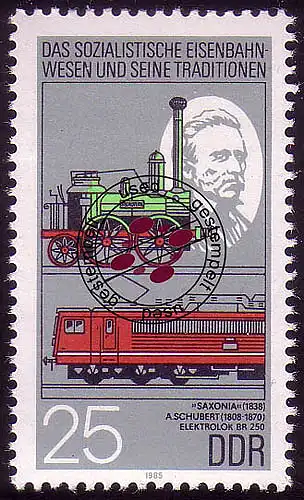 2969 Eisenbahnwesen 25 Pf Dampflok O