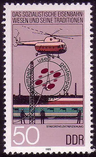 2970 Chemins de fer 50 Pf Electrification O