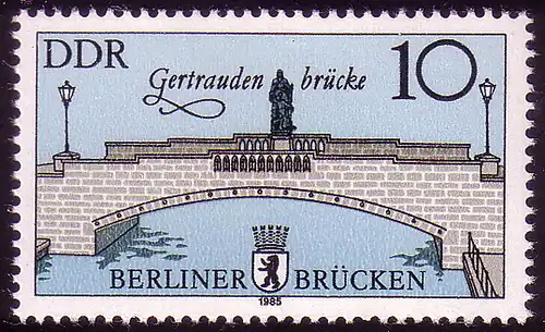 2972 Historische Brücken in Berlin 10 Pf **