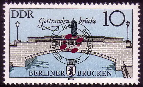 2972 Ponts historiques à Berlin 10 Pf O
