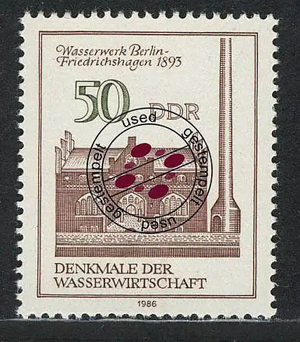 2995 Monuments Science 50 Pf Waterwerk O