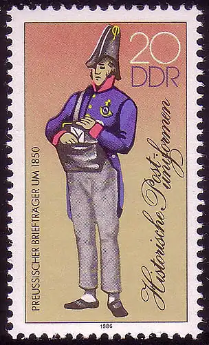 2998 Historische Postuniformen 20 Pf **