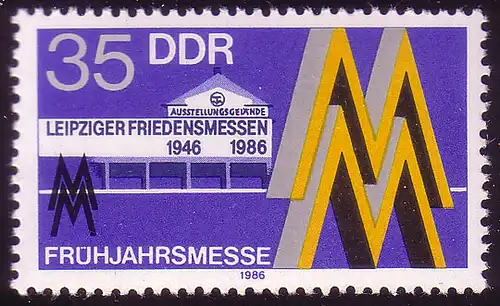 3003 Leipziger Frühjahrsmesse 35 Pf 1986 **