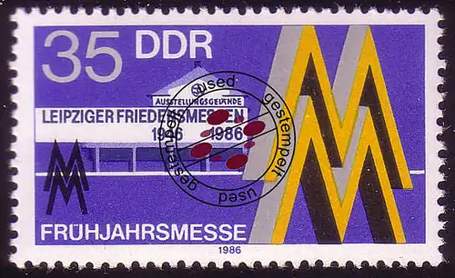 3003 Leipziger Frühjahrsmesse 35 Pf 1986 O