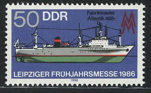 3004 Leipziger Frühjahrsmesse 50 Pf 1986 **