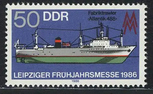 3004 Leipziger Springsmesse 50 Pf 1986 **