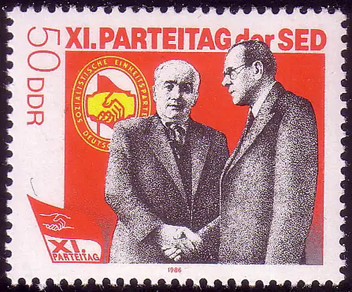 3011 SED 50 Pf 1986 Pieck **