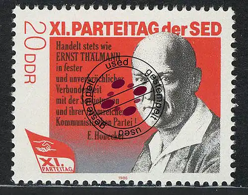 3010 SED 20 Pf 1986 Thälmann O