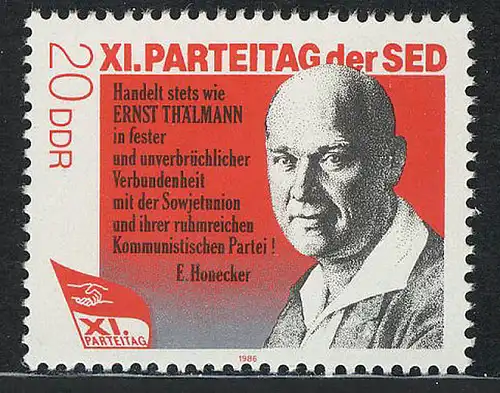 3010 SED 20 Pf 1986 Thälmann **