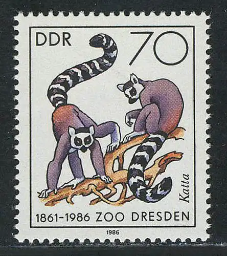 3022 Dresdner Zoo 70 Pf Katta **