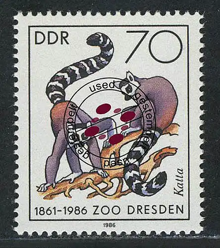3022 Dresdner Zoo 70 Pf Katta O