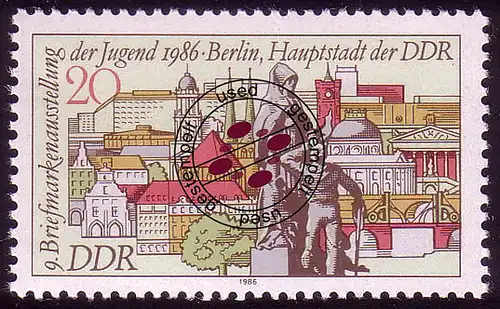 3031 Briefmarkenausstellung der Jugend 20 Pf 1986 O