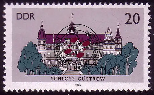3033 Schlösser 20 Pf 1986 O