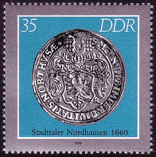 3041 Pièces historiques Stadttaler 35 Pf Nordhausen **