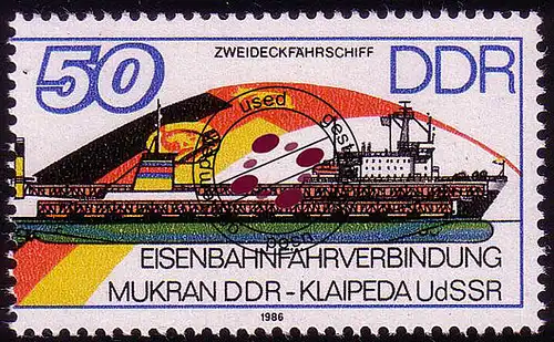 3053 Eisenbahnfährverbindung Zweideckfährschiff O