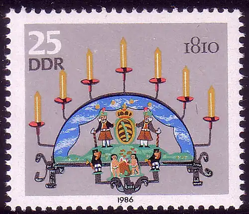 3059 Erzgebirgische Schwibbogen 25 Pf **