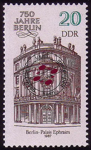 3071 Berlin 20 Pf 1986 Palais Ephraim O