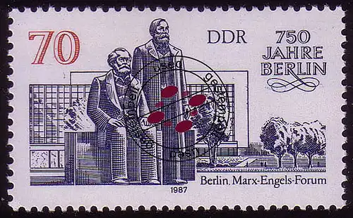 3073 Berlin 70 Pf 1986 Marx-Engels-Forum O