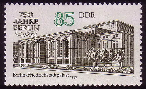 3074 Berlin 85 Pf 1986 Friedrichstadt Palace **