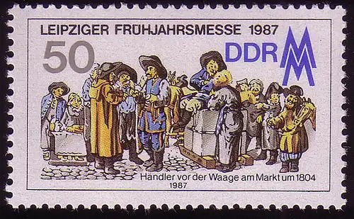 3081 Leipziger Frühjahrsmesse 50 Pf 1987 **