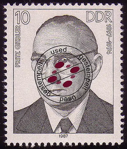 3082 Mouvement ouvrier 1987 Fritz Gäbler O