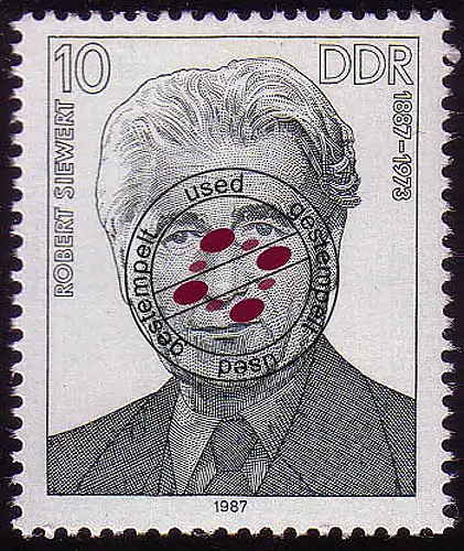 3083 Persönl. Arbeiterbewegung 1987 Robert Siewert O