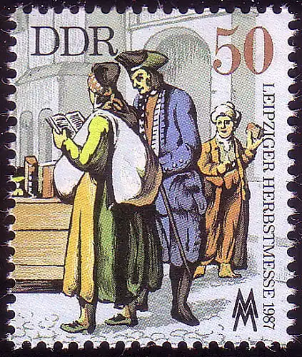 3121 Leipziger Herbstmesse 50 Pf 1987 aus Block 88 **