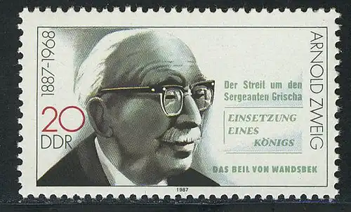 3092 Bedeutende Persönlichkeiten 20 Pf Arnold Zweig **