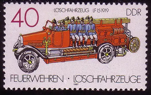 3103 Feuerwehren Löschfahrzeuge 40 Pf **