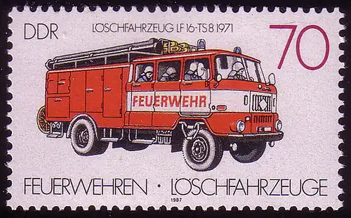 3104 Feuerwehren Löschfahrzeuge 70 Pf **