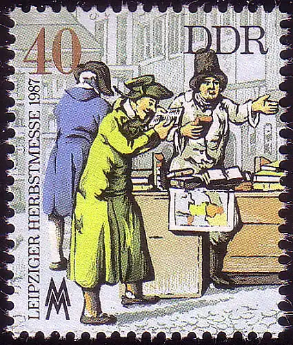 3120 foire d'automne de Leipzig 40 Pf 1987 du bloc 88 **