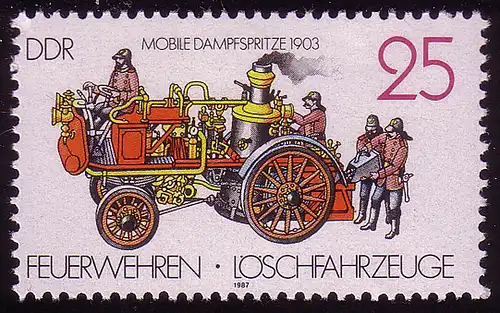 3102 Feuerwehren Löschfahrzeuge 25 Pf **