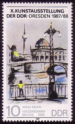 3124 Kunstausstellung Dresden 10 Pf **