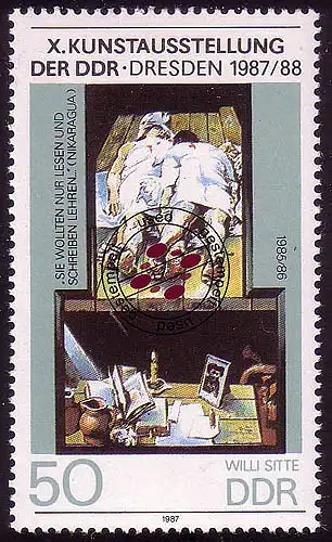 3125 Kunstausstellung Dresden 50 Pf O