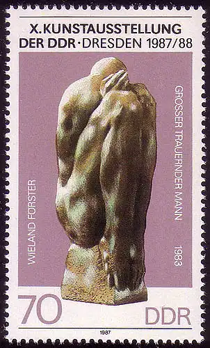 3126 Exposition d'art Dresde 70 Pf **