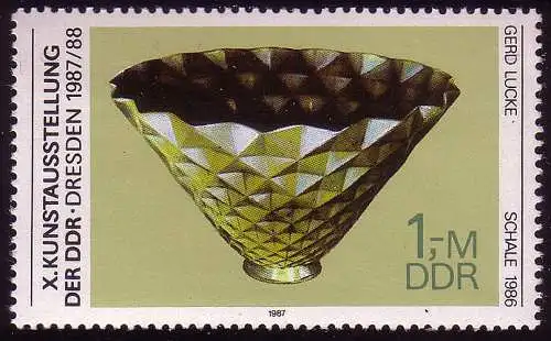 3127 Kunstausstellung Dresden 1 M, postfrisch **