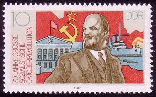 3130 Oktoberrevolutionin Rußland 10 Pf **