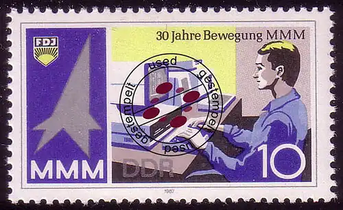 3132 Messe des Maîtres de demain 10 Pf 1987 O