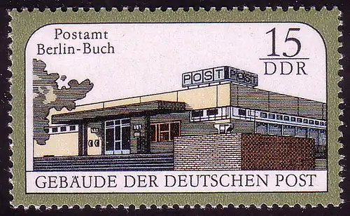 3145 Bâtiments de la Deutsche Post 15 Pf **
