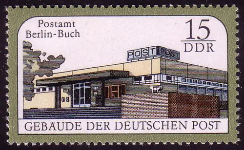 3145 Bâtiments de la Deutsche Post 15 Pf **