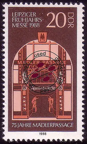 3153 Leipzig Salon du printemps Medler-Passage 20 Pf O Tamponné