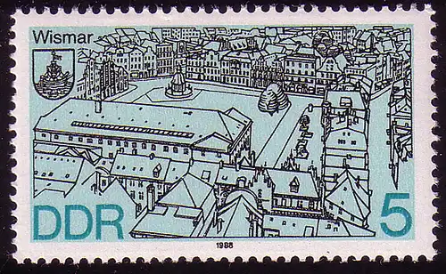 3161 Vues de la ville 5 Pf Wismar **