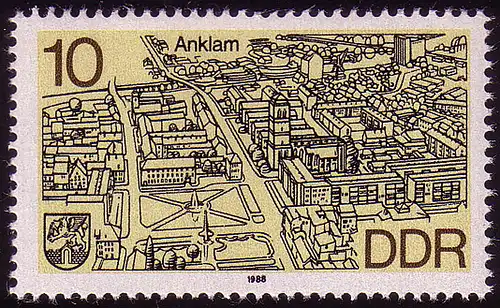 3162 Stadtansichten 10 Pf Anklam **